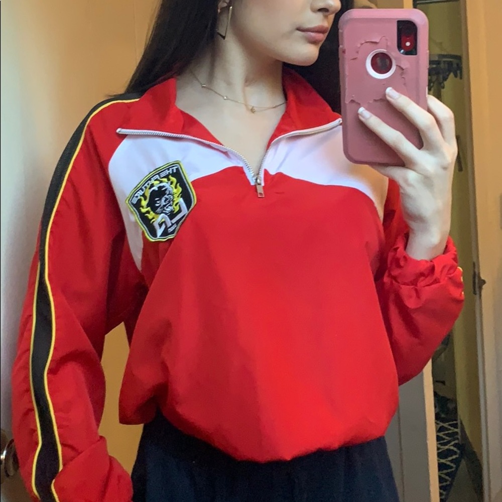 Forever 21 Colorblock Retro Windbreaker